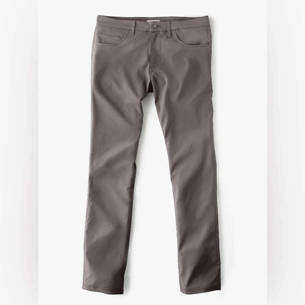 Tasc Performance Motion Pant Straight Fit Granite 34x32 Stretch Travel Golf Pant